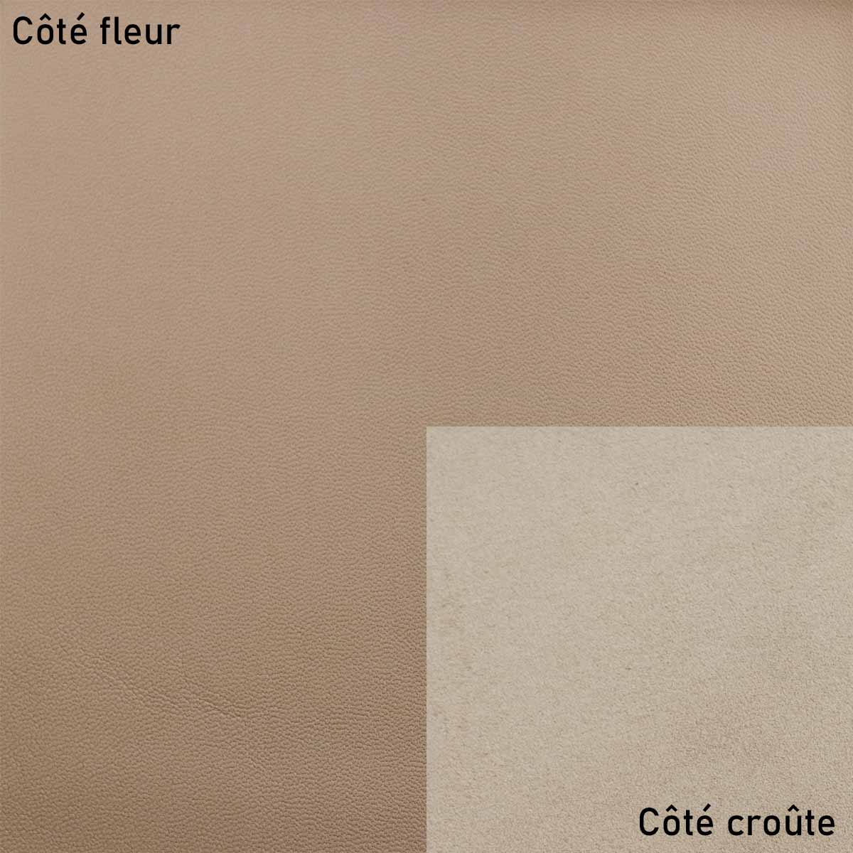 Peau de cuir d'agneau nappa - PRALINE Q43