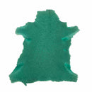 Peau de mouton lainé frisé - Dos velours - VERT Q55 - Deco Cuir