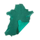 Peau de mouton lainé frisé - Dos velours - VERT Q55 - Deco Cuir