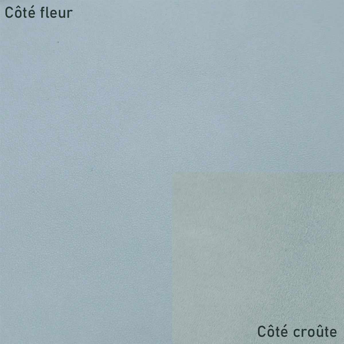 Peau de cuir d'agneau nappa - BLEU GAULOISE Q62