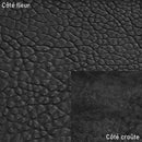 Peau de cuir d'agneau crispé "Bubble" - NOIR Q64