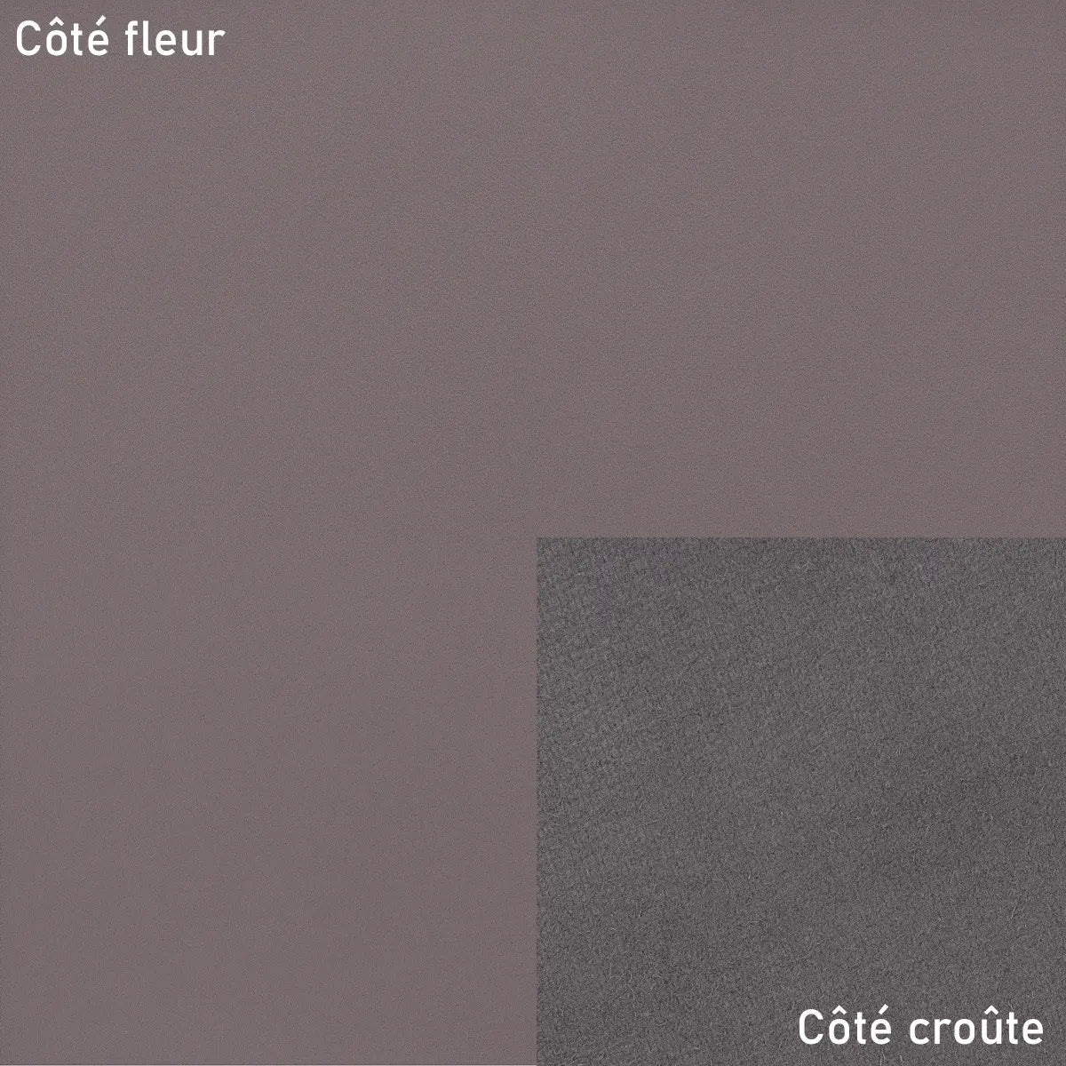 Peau de cuir vachette gris violine