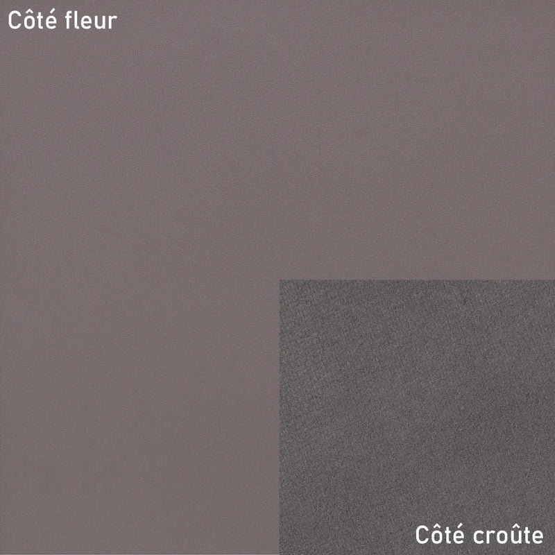 Peau de cuir vachette gris violine