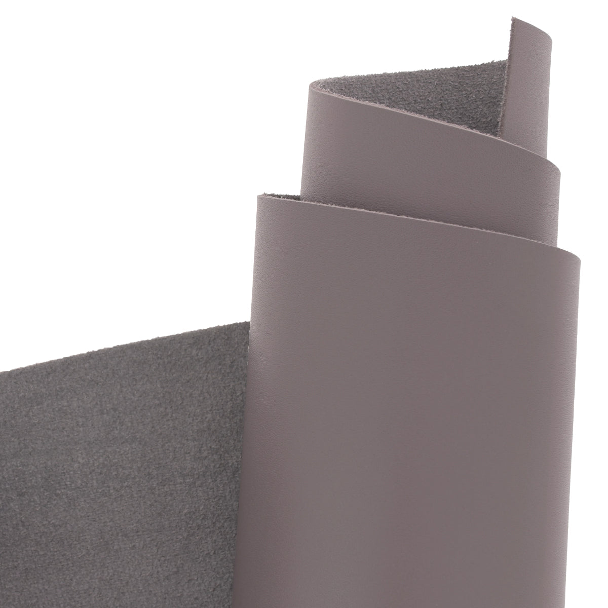 Peau de cuir lisse grise 