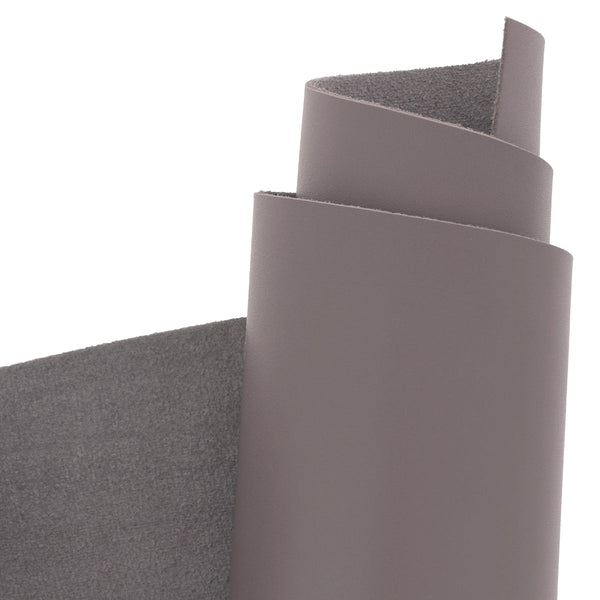 Peau de cuir lisse grise 