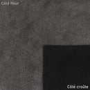 Cuir de chèvre fantaisie - Noir argenté Q77 - Deco cuir