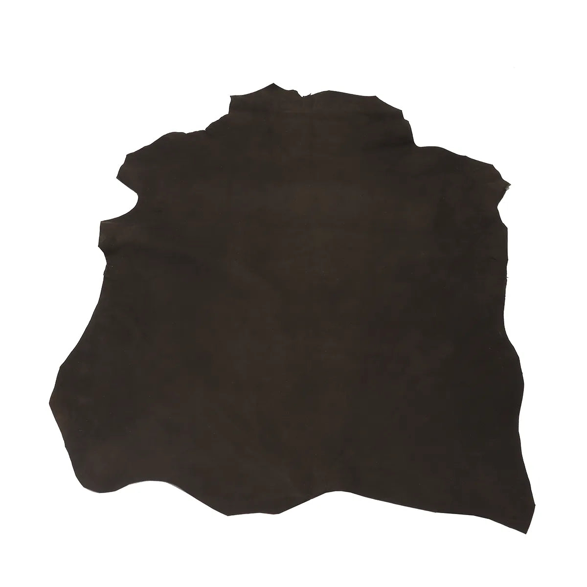 Peau entière en cuir d'agneau velours - Marron foncé Q79 - Deco cuir