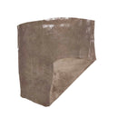 Croûte de cuir de veau - Velours imitation grain galuchat - TAUPE Q88