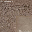 Croûte de cuir de veau - Velours imitation grain galuchat - TAUPE Q88