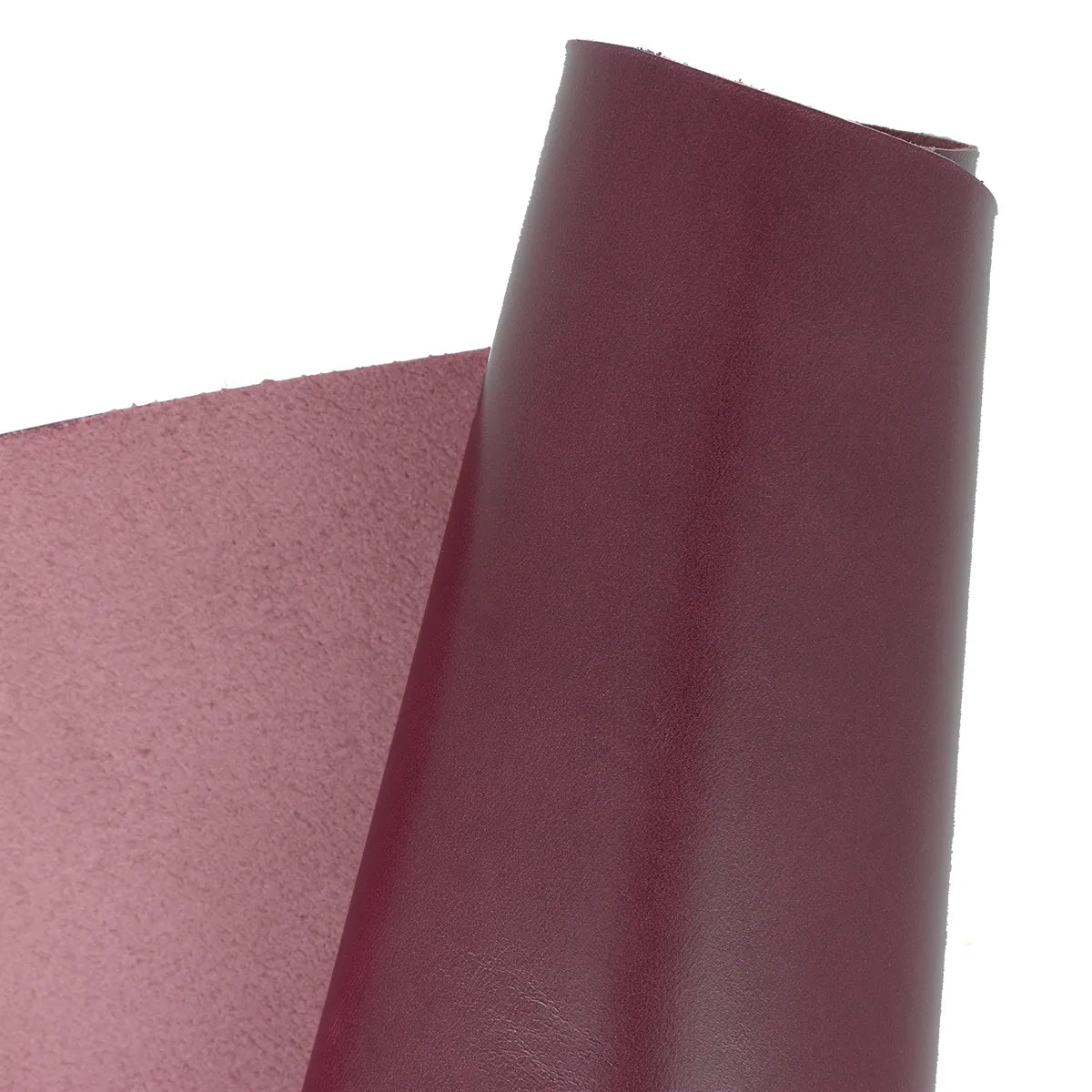 Peau en cuir de vachette lisse - Rouge bordeaux Q99 - Deco cuir