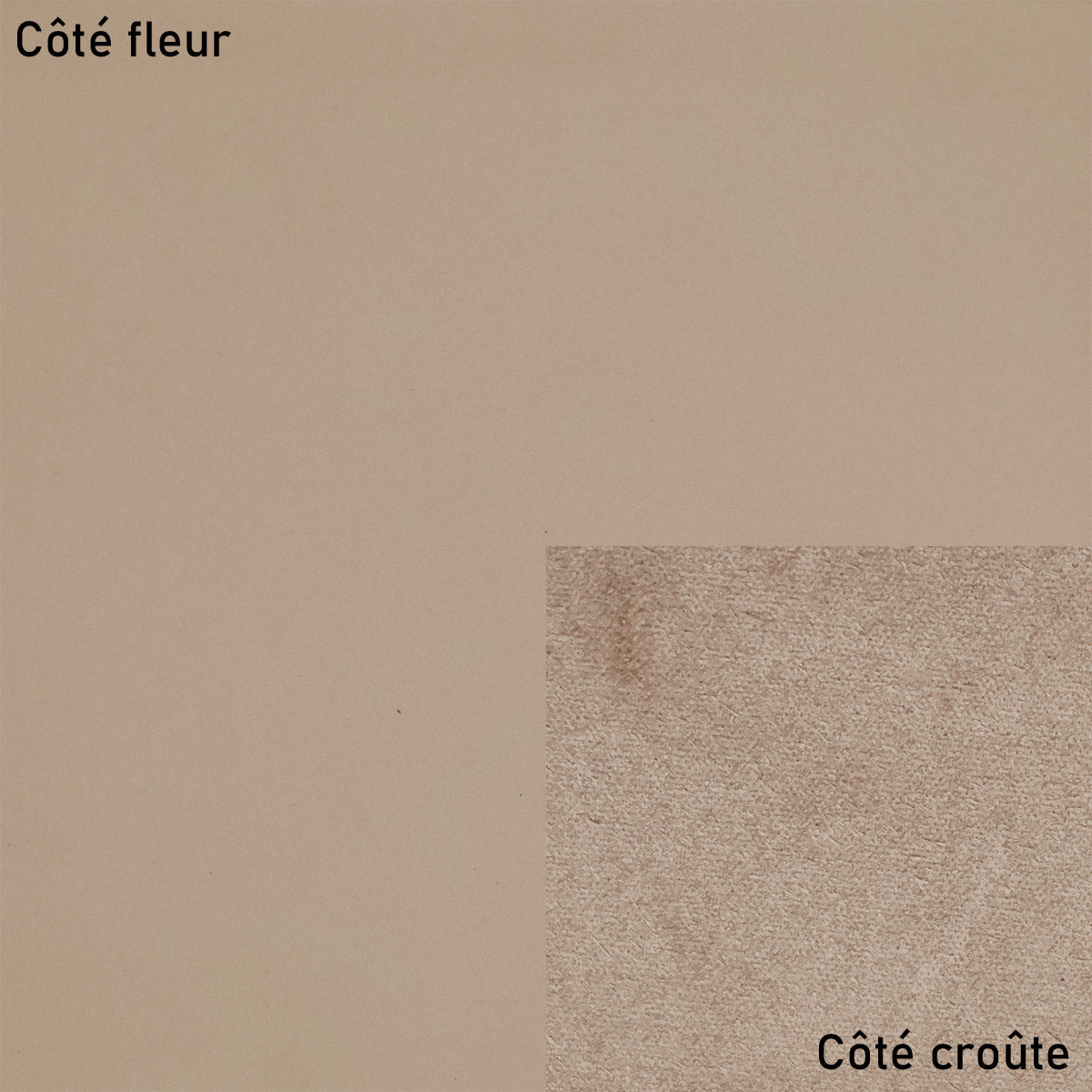 cuir de vachette SUAVE - TAUPE R12