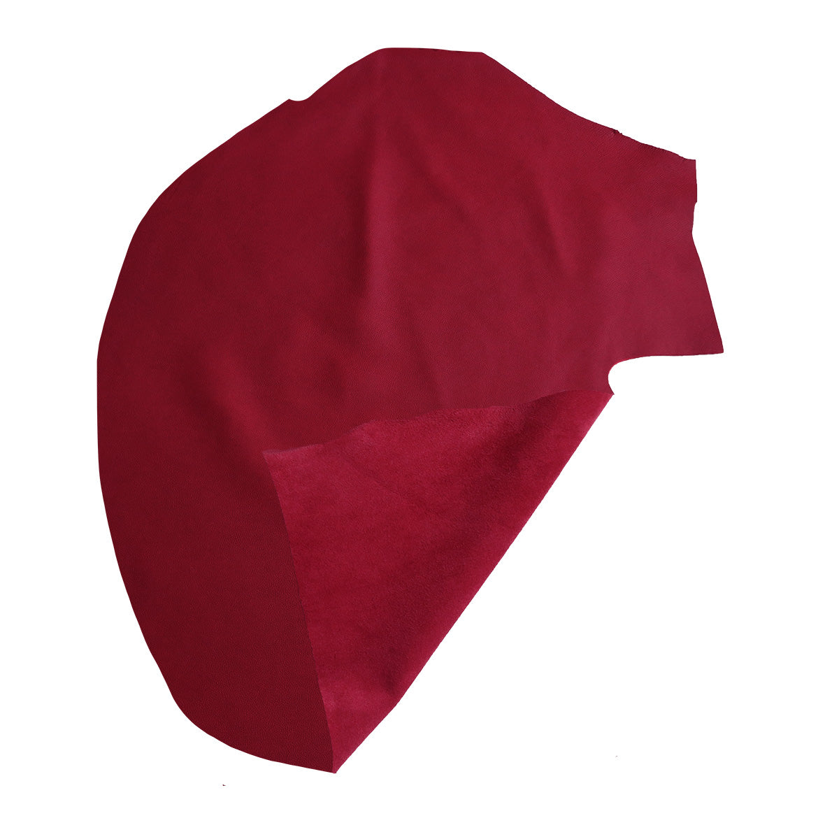 Peau de cuir de veau SANDY - ROUGE FONCÉ R17