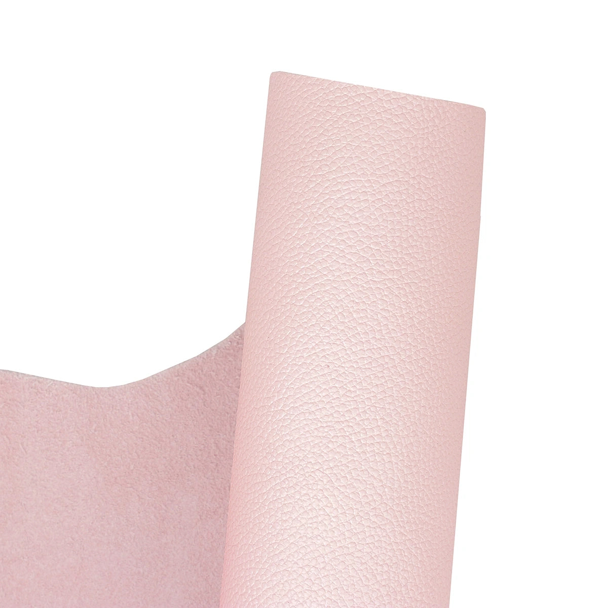 Cuir de vachette grainé rose poudré