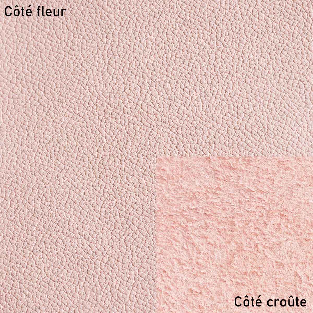 Peau de cuir de  vachette OCÉAN - ROSE CLAIR R18
