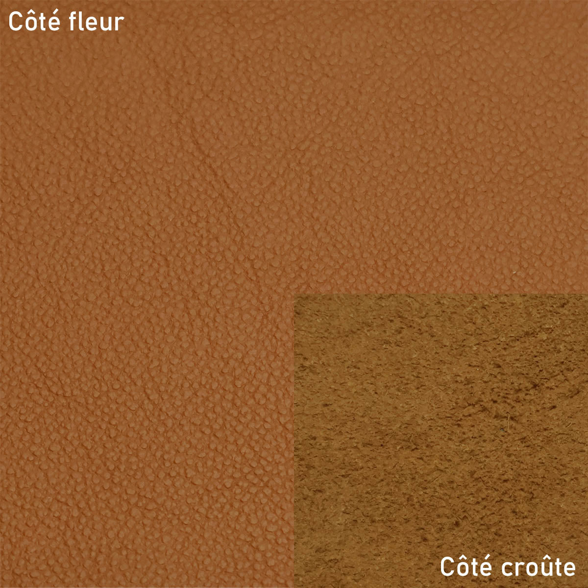 Peau de cuir de  vachette OCÉAN - MARRON CHÂTAIGNE R31