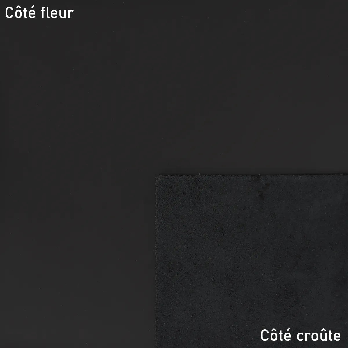Cuir lisse et ferme - Noir R34 - Deco cuir