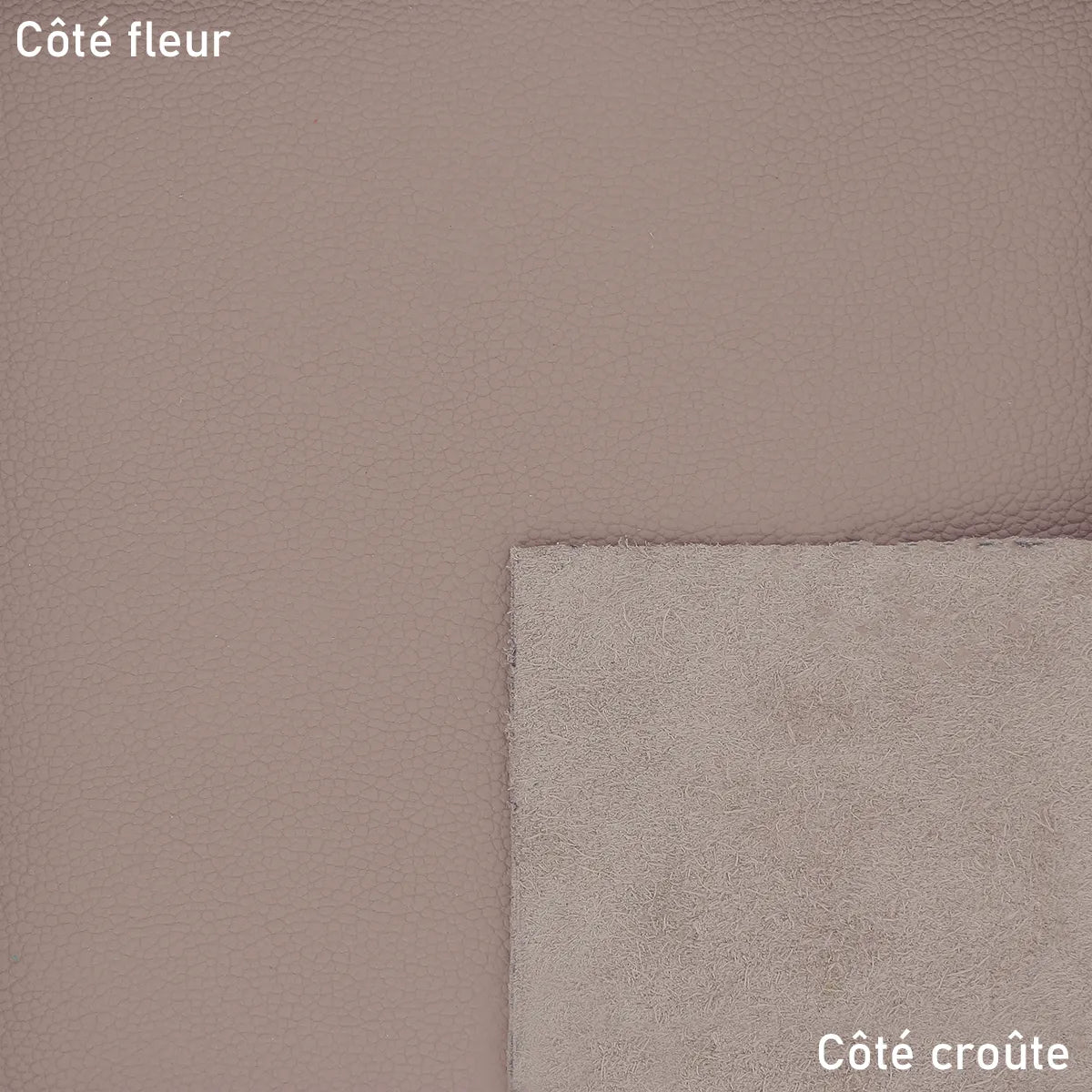 Cuir de vachette grainé - Gris taupe R38 - OASIS - Deco cuir