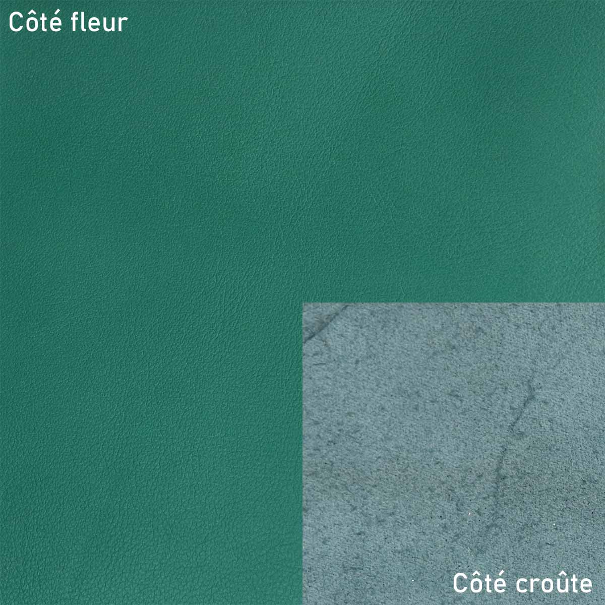 Peau de cuir de vachette lisse - VERT R44
