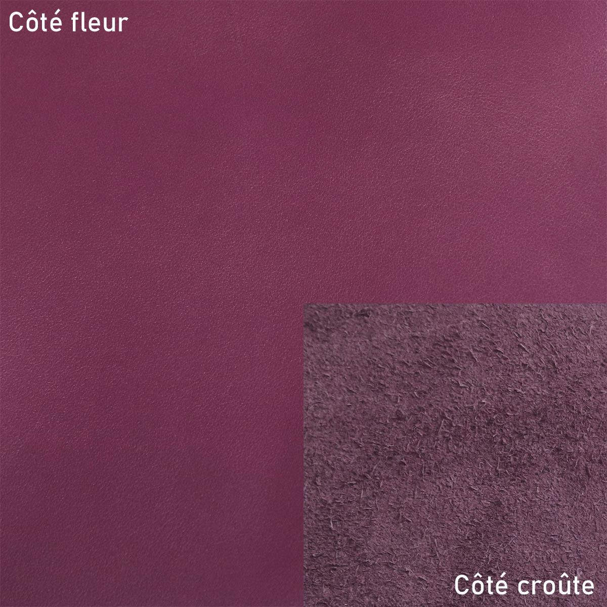 Peau de cuir de vachette lisse - VIOLET ORCHIDÉE R45