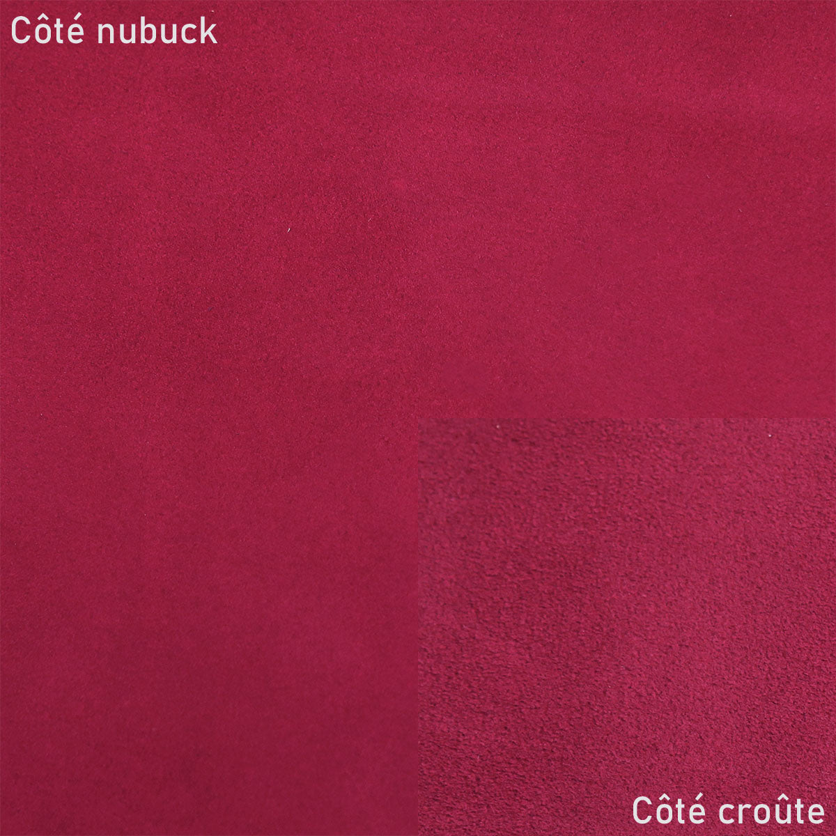 Peau de cuir de vachette nubuck - FRAMBOISE R46