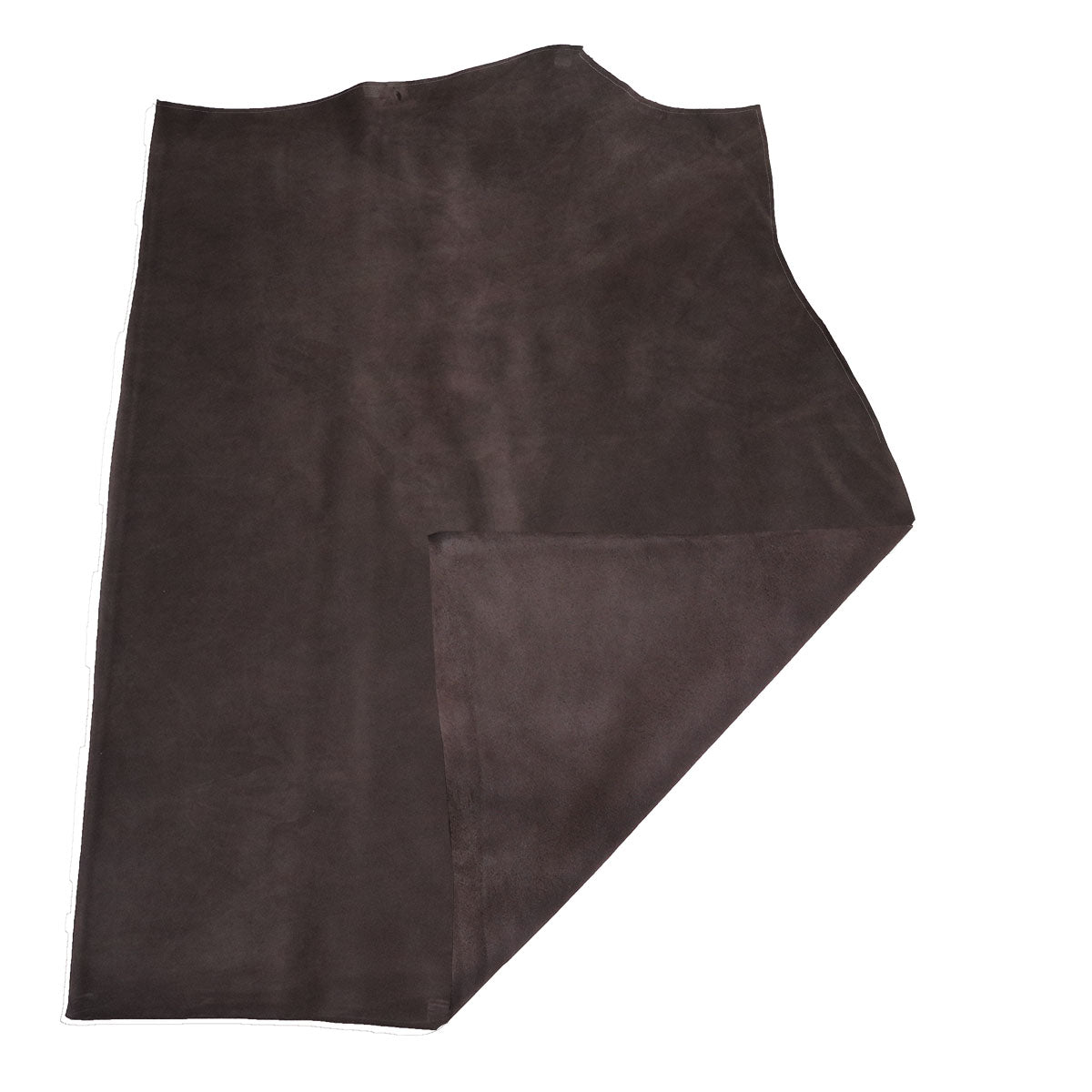 Peau de cuir de vachette nubuck - MARRON FONCÉ R47