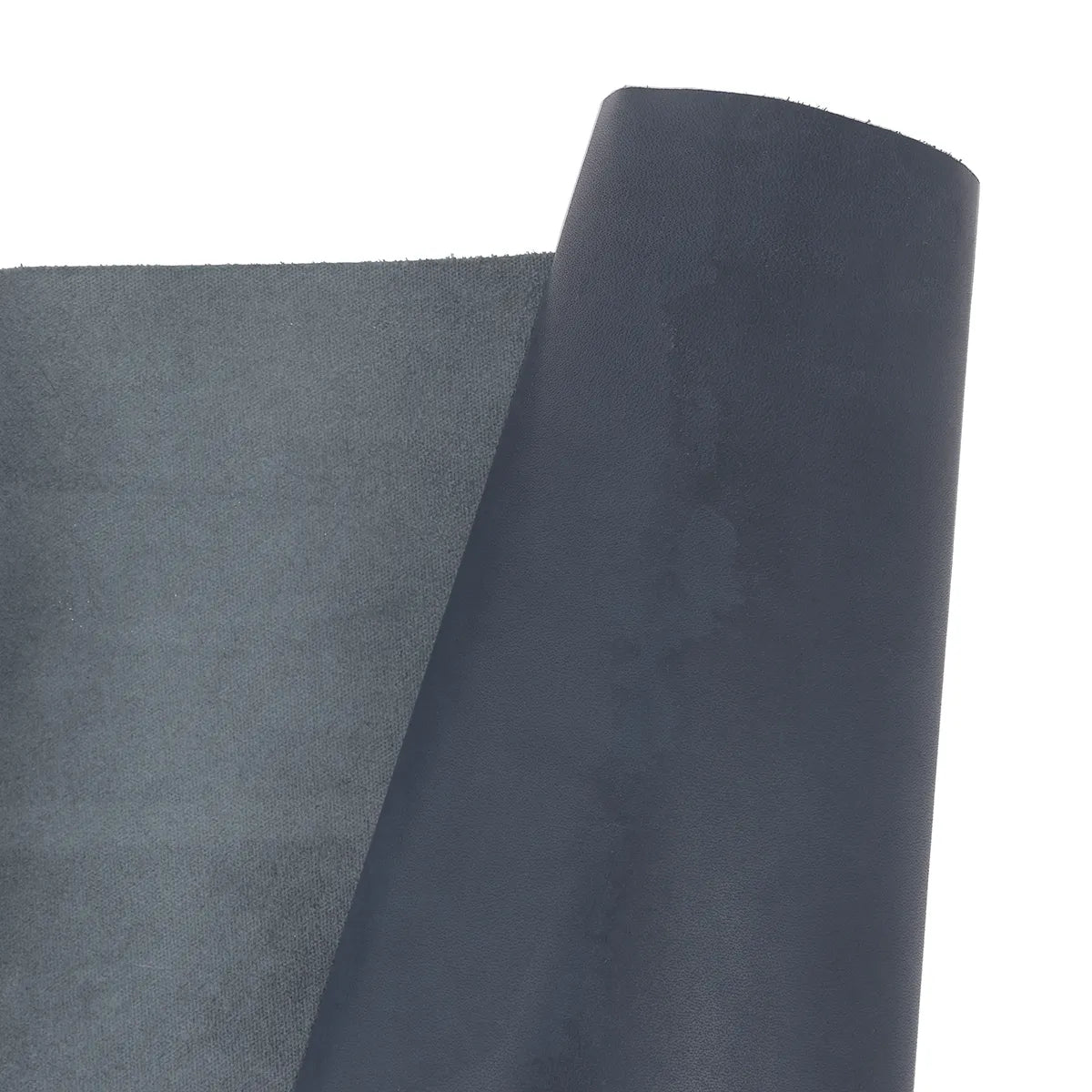 Peau en cuir lisse avec effet nuage - Bleu marine R54 - Deco cuir