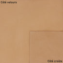 Cuir velours beige naturel pour fabrication de produit médiéval et reconstitution historique