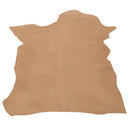 Peau entière en cuir de chèvre velours beige rustique