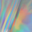 Cuir lisse - argent effet kaléidoscope R67 - Deco cuir