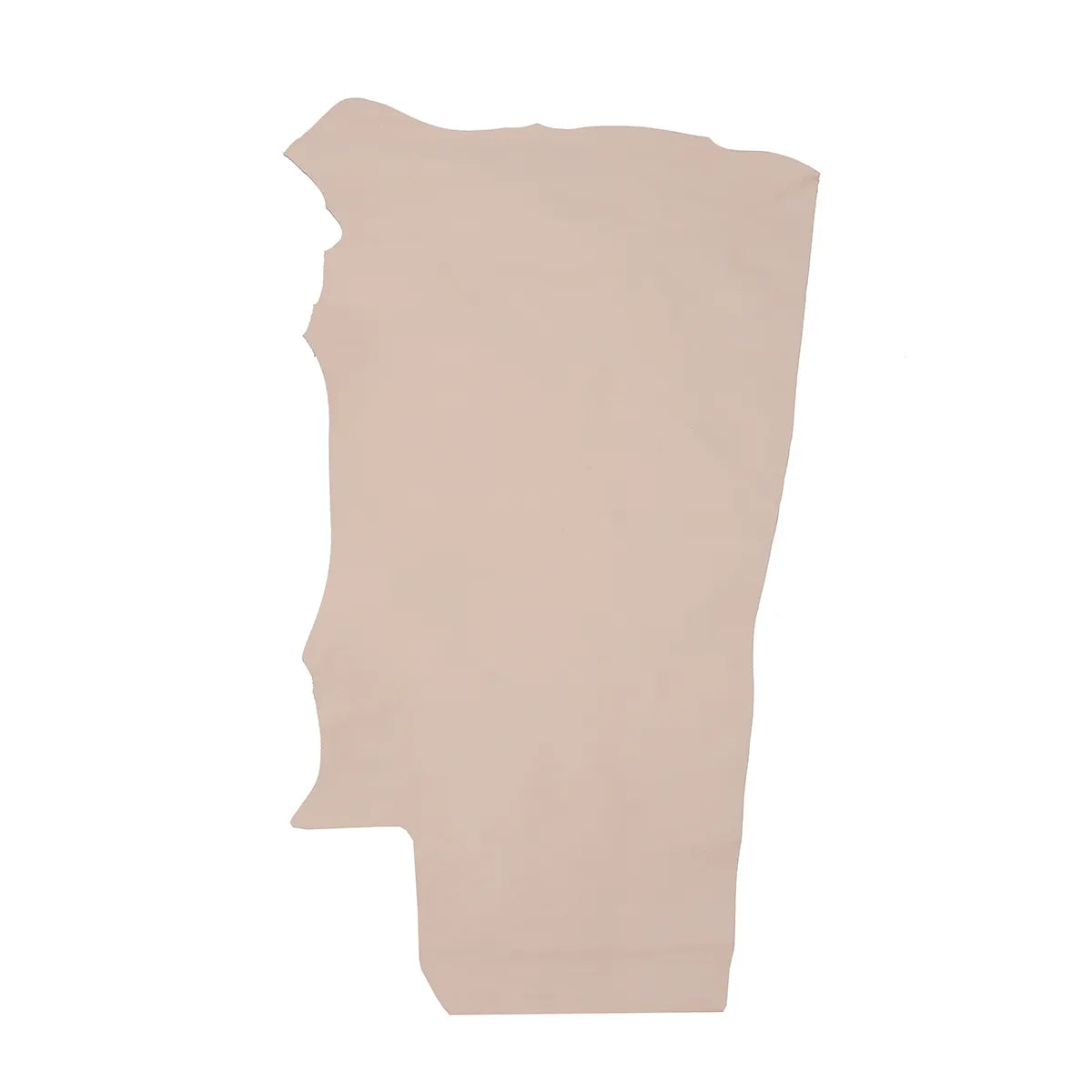 Peau entière en cuir de vachette lisse beige 2ème choix.
