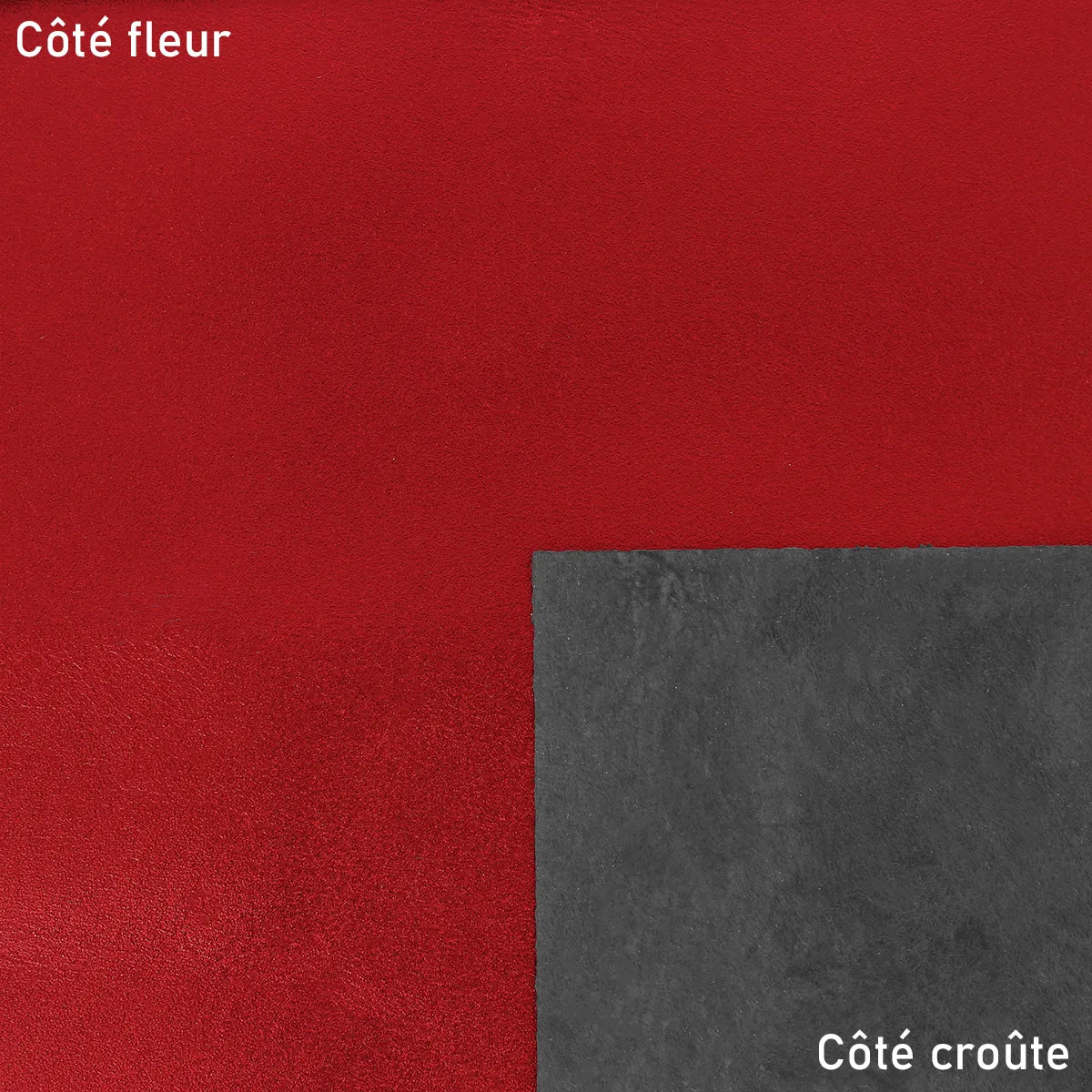 Cuir métallisé - Rouge brillant R71 - Deco cuir