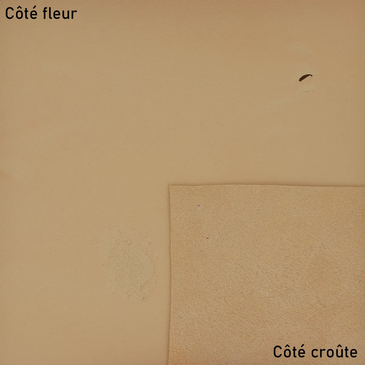 Cuir de chèvre nappa - Beige sable R72 - Deco cuir