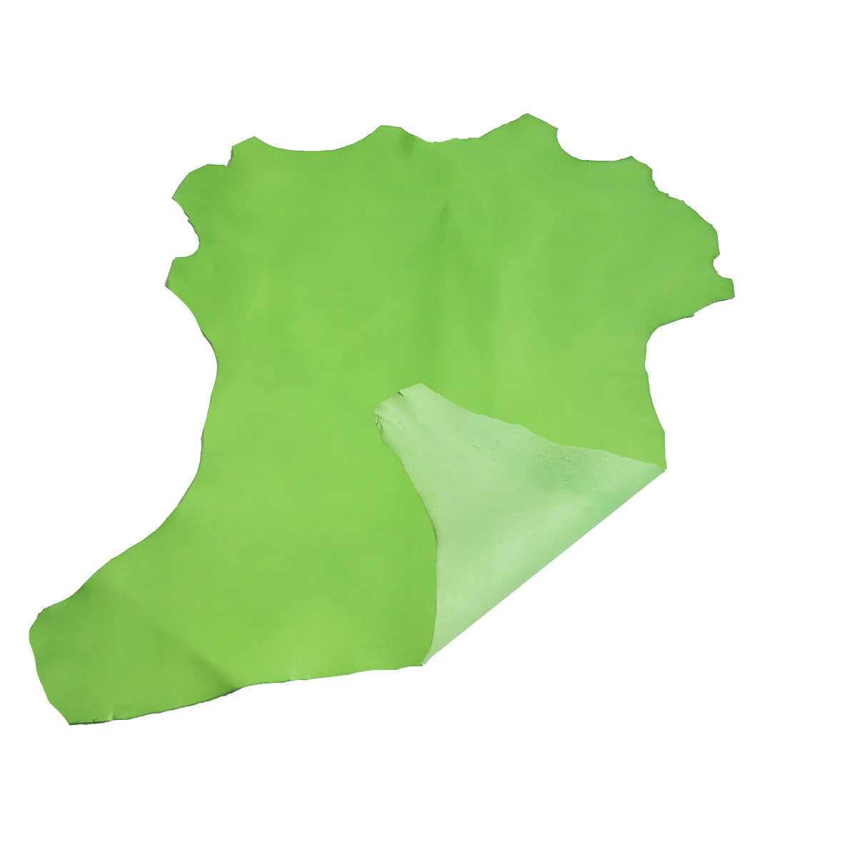 Peau de cuir de chèvre grainé - VERT POMME R86
