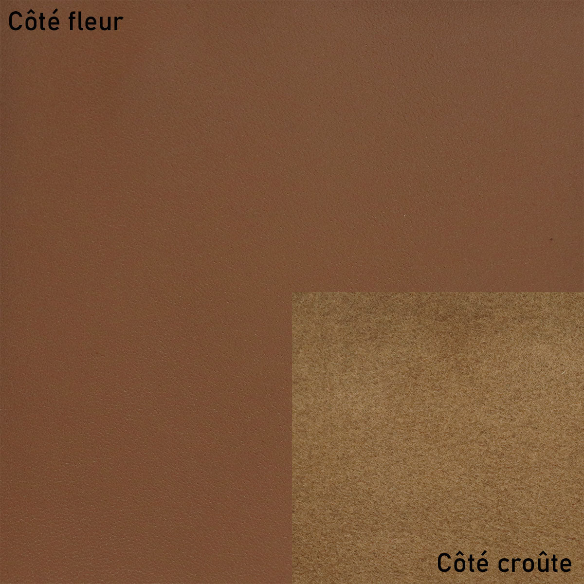 Peau de cuir d'agneau nappa - MARRON R88