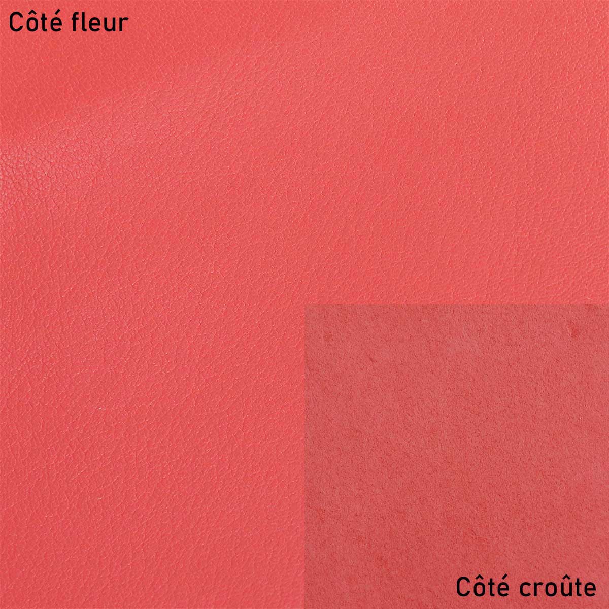 Peau de cuir de chèvre grainé - ROUGE R95