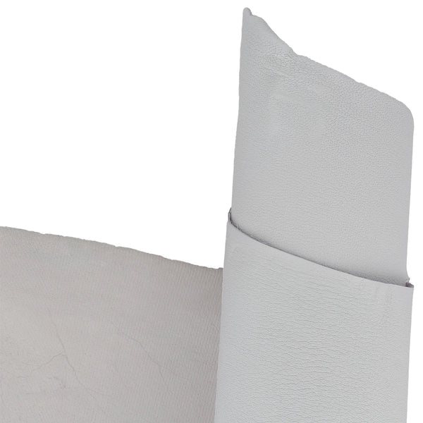 Cuir de chèvre gris clair grainé