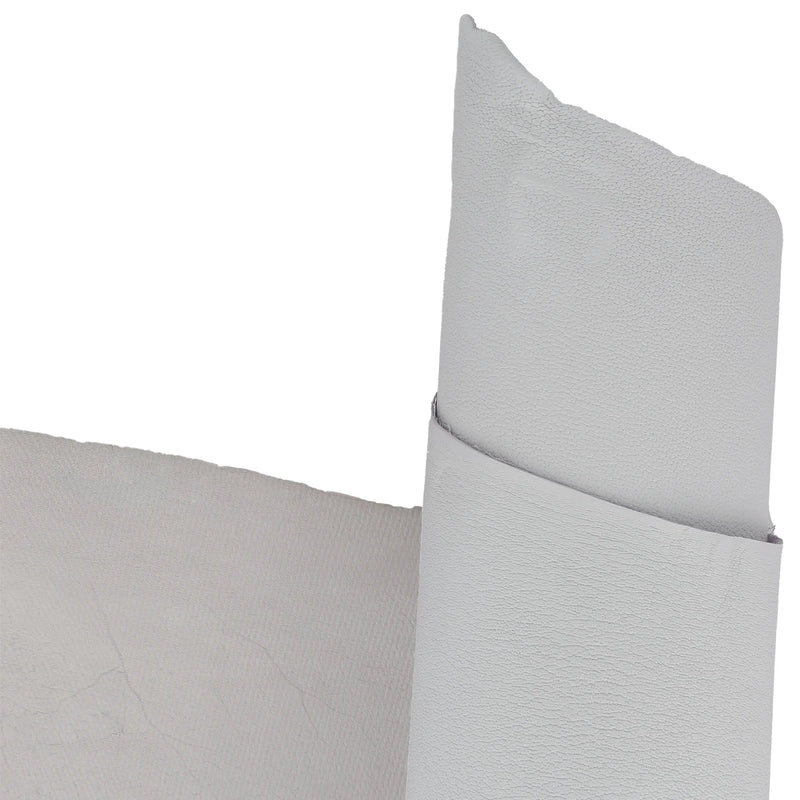 Cuir de chèvre gris clair grainé