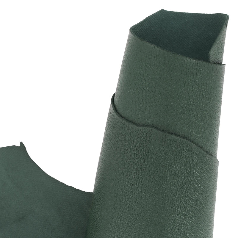 Cuir vert empire - Peau de chèvre grainée