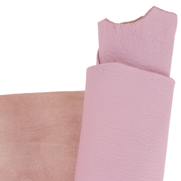 Cuir de chèvre rose barbe à papa