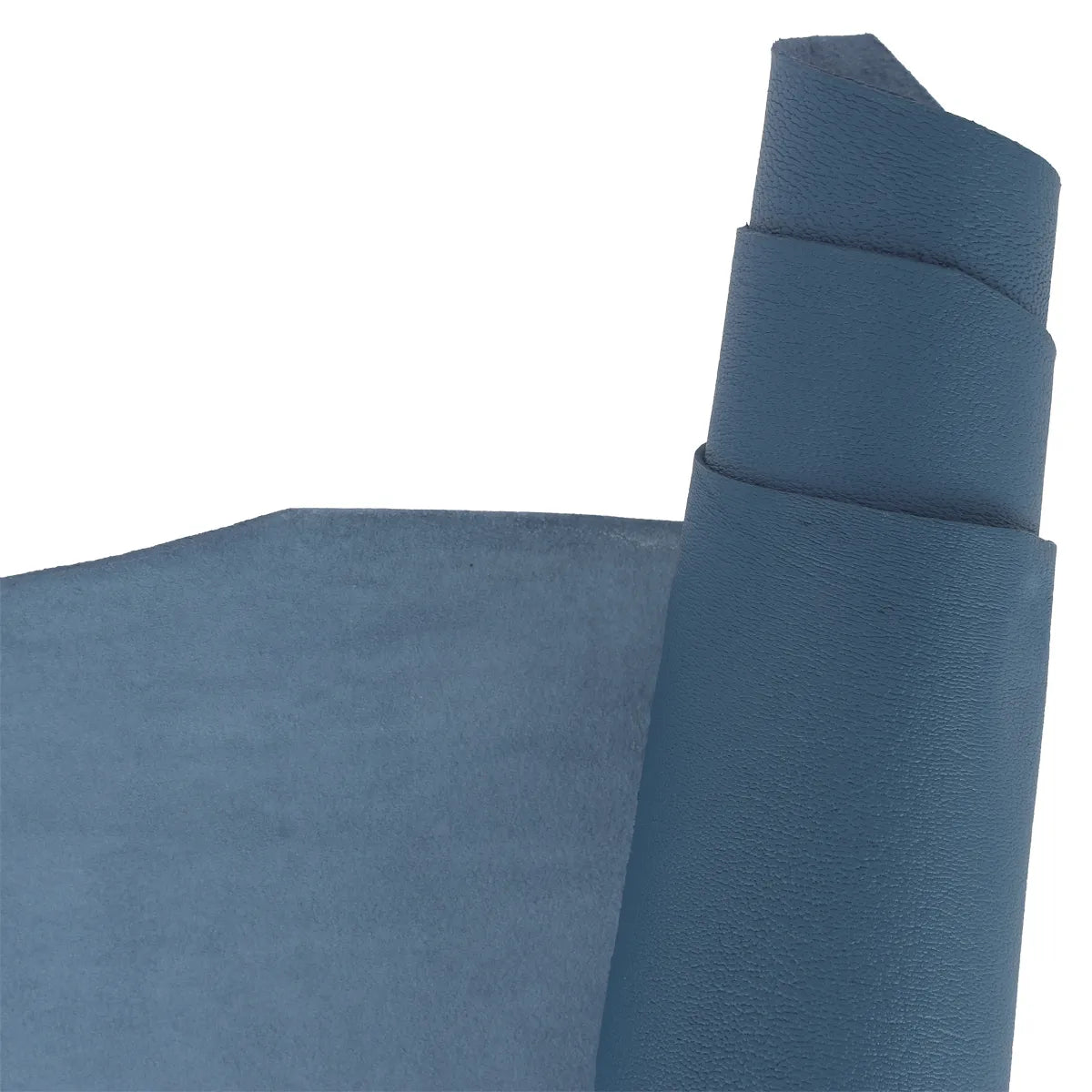 Cuir bleu denim - Chèvre grain fin