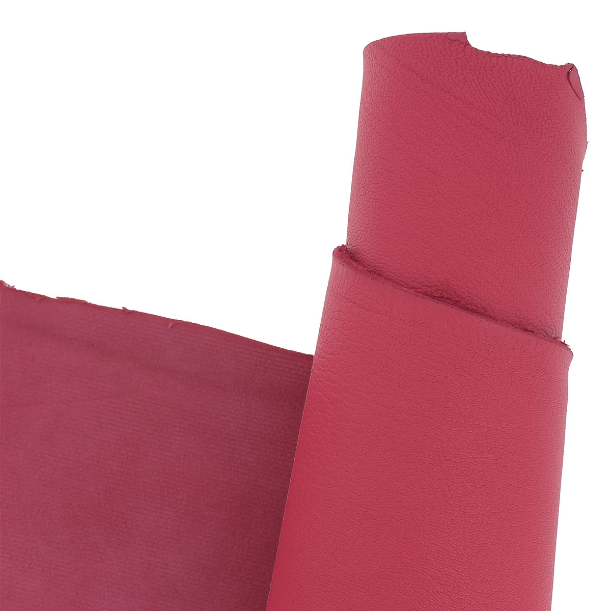 Cuir de chèvre grainé rose bonbon