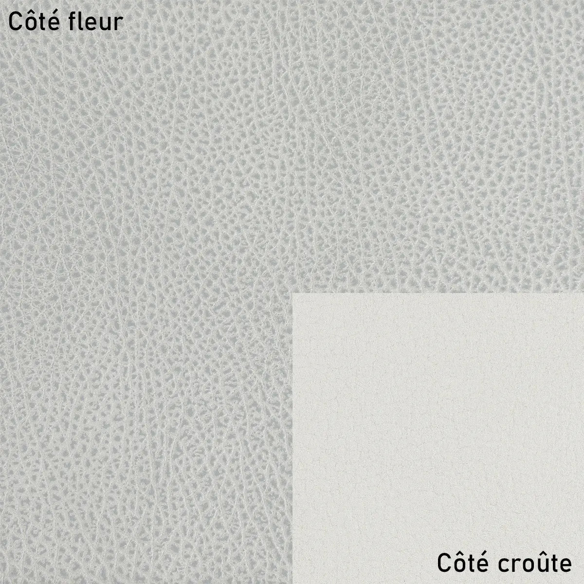 Cuir d'agneau gris bicolore