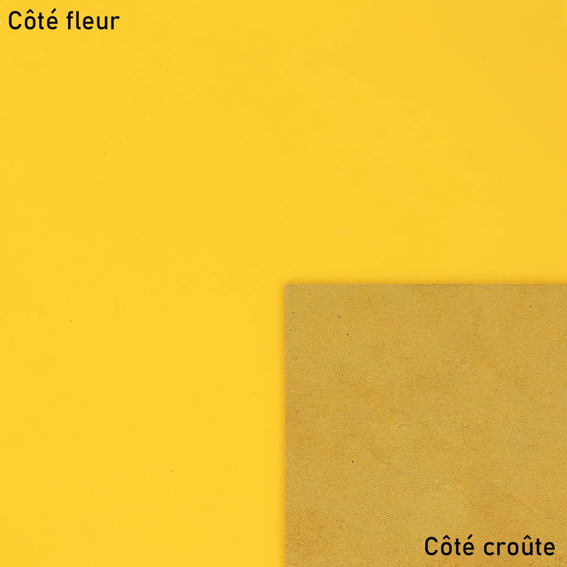Cuir lisse jaune - Vachette