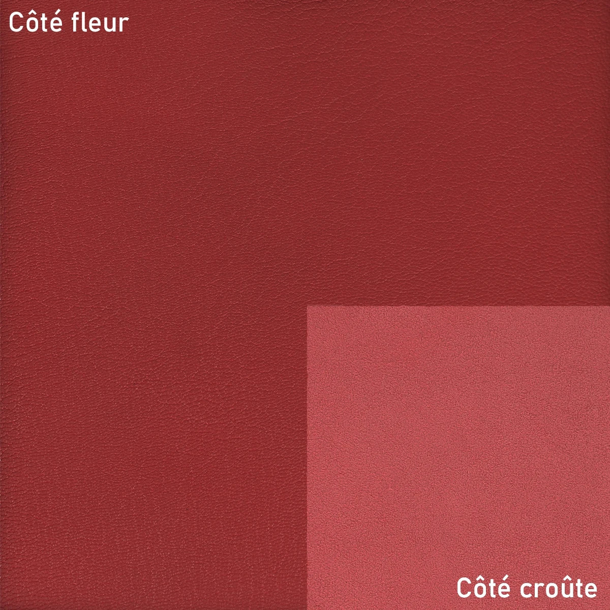 Cuir grainé rouge - Chèvre