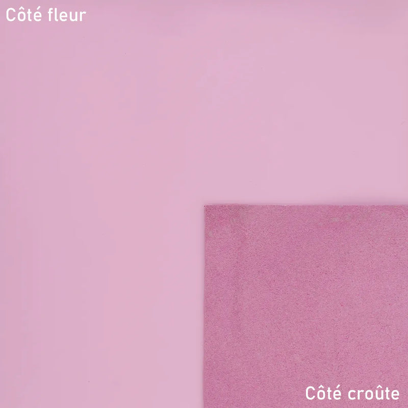 Cuir bovin gamme gommato rose