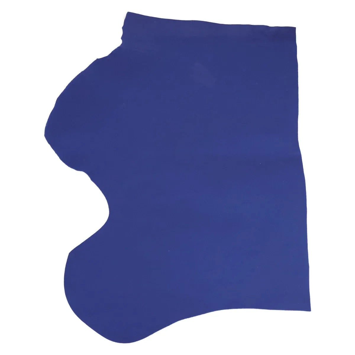 Cuir de vachette lisse bleu gommato