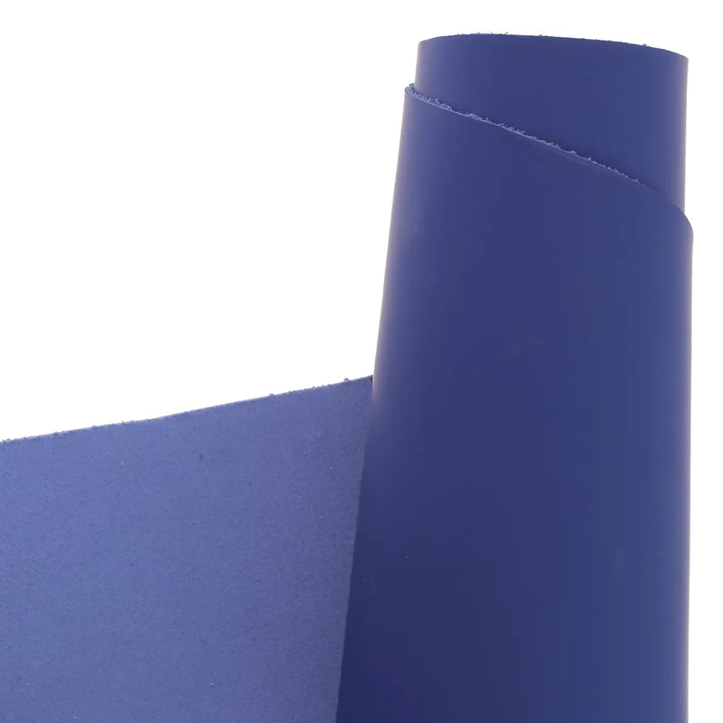 Cuir de vachette lisse bleu