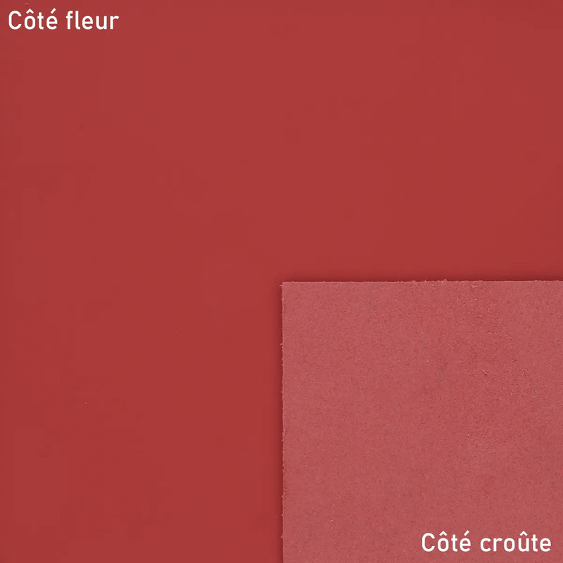 Cuir bovin gamme gommato rouge