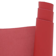 Peau de cuir de vachette effet gommé rouge S52, texture lisse et souple, en rouleau, fabriquée par Autres.