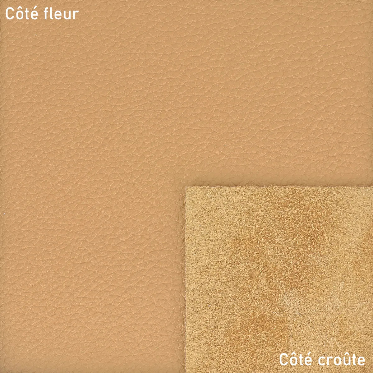 Cuir camel souple grain naturel